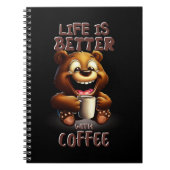 LIFE IS BETTER WITH A COFFEE ノートブック (正面)