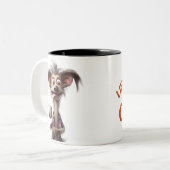 LIFE IS BETTER WITH A COFFEE, DOG ツートーンマグカップ (正面左)