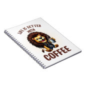 LIFE IS BETTER WITH A COFFEE, LION ノートブック (右側)