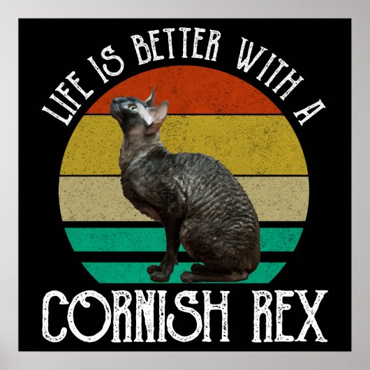 Life Is Better With A Cornish Rex ポスター (正面)