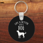 Life Is Better With A Dog キーホルダー (裏面)
