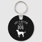 Life Is Better With A Dog キーホルダー (裏面)