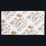 Life is Better With a Dog quote funny chihuahua 枕カバー<br><div class="desc">Funny saying Life is Better With a Dog</div>