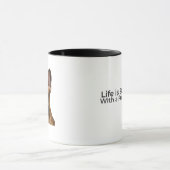 Life Is Better With a Frenchie Mug マグカップ (中央)