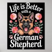 Life Is Better With A German Shepherd Dog Lover  ポスター (正面)