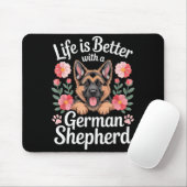 Life Is Better With A German Shepherd Dog Lover  マウスパッド (マウス)