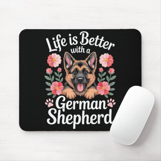 Life Is Better With A German Shepherd Dog Lover  マウスパッド (マウス)