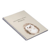 Life is Better with a Hedgehog ノートブック (右側)