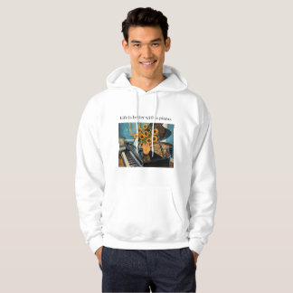 Life is better with a piano - Great Sweatshirt! パーカ
