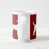 Life Is Better With a Wagging Tail – Cute Dog Mom ジャンボコーヒーマグカップ (裏面)