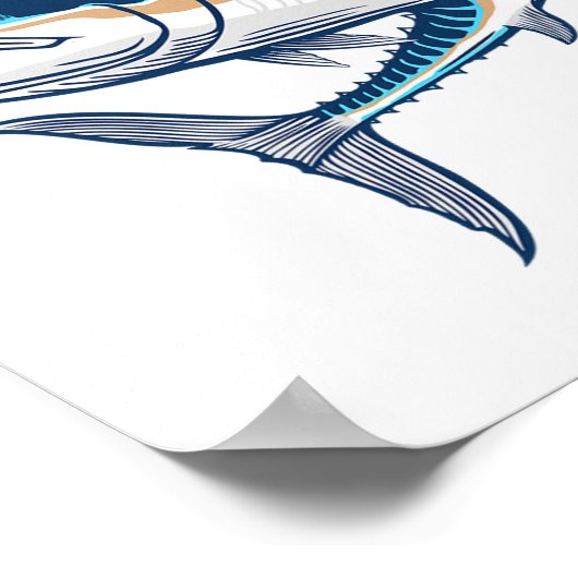 Life Is Better With A Wahoo Funny Salt Water Fishi ポスター (角)