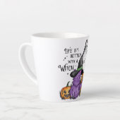 Life Is Better With A Witch カフェラテマグ (左アングル)