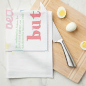 Life is better with butter - Buchcover キッチンタオル (四つ折り)
