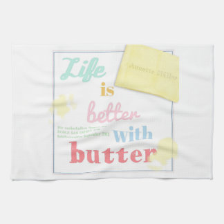 Life is better with butter - Buchcover キッチンタオル