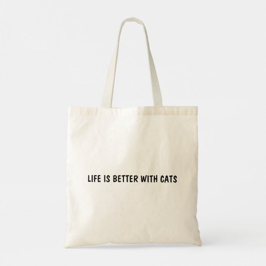 LIFE IS BETTER WITH CATS トートバッグ (裏面)