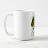 Life Is Better With Dogs Retro Sunset T-Shirt  コーヒーマグカップ (左)