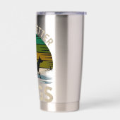 Life Is Better With Dogs Retro Sunset T-Shirt  保温保冷タンブラー (左面)