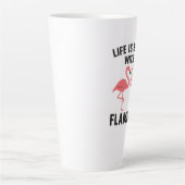 life is better with flamingo カフェラテマグ (正面)
