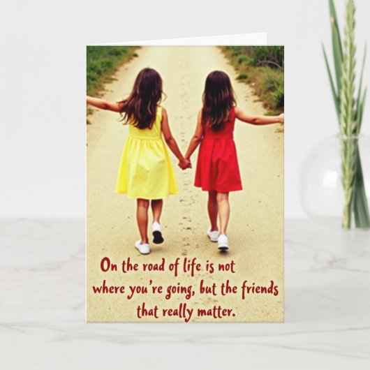 Life Is Better With Friends Card カード (正面)