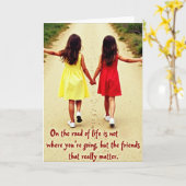 Life Is Better With Friends Card カード (黄色い花)
