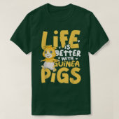 Life Is Better With Guinea Pigs3942  Tシャツ (デザイン正面)