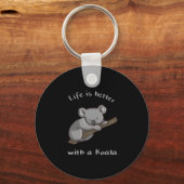 Life Is Better With Koala キーホルダー (正面)