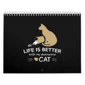 life is better with my destructive cat カレンダー (カバー)