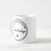 Life Is Better With My Dog Personalized Mug コーヒーマグカップ (正面左)