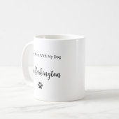 Life Is Better With My Dog Personalized Mug コーヒーマグカップ (正面左)