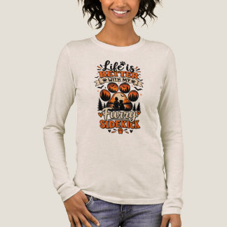 Life Is Better With My Furry Sidekick トライブレンドTシャツ