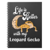 Life is Better with my Leopard Gecko ノートブック (正面)