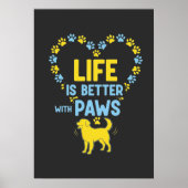Life is Better with Paws ポスター (正面)