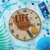 Life Is Better With Pickleball Paddle ペーパープレート (パーティー)