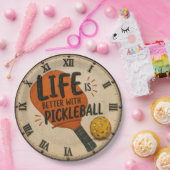 Life Is Better With Pickleball Paddle ペーパープレート (パーティー)