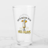 Life Is Better With Pina Coladas タンブラーグラス (裏面)