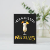 Life Is Better With Pina Coladas ポストカード (スタンド正面)