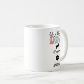Life Is Better With Puppy Dogs Cute Dog Lover コーヒーマグカップ (正面右)