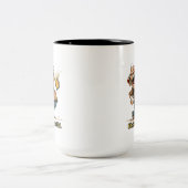 Life Is Brew-tiful Funny Beer Cartoon Tee ツートーンマグカップ (中央)