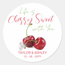 Life Is Cherry Sweet ラウンドシール