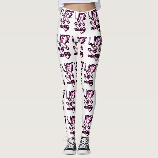 Life Is Colourful - Designerlogo レギンス (正面)