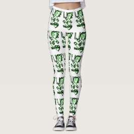 Life Is Colourful - Designerlogo Grün レギンス