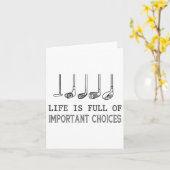 Life Is Full Of Important Choices Golf  カード (黄色い花)
