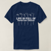 Life is full of Important Choices Golf 5 Tシャツ (デザイン正面)