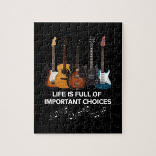 Life Is Full Of Important Choices Guitar Lover ジグソーパズル