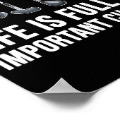 Life Is Full Of Imrtant Choices Golf Christmas  ポスター (角)