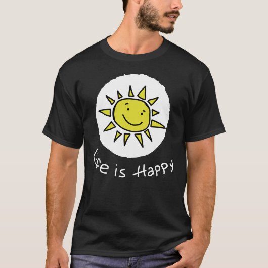 Life Is Happy - Dennis - It&x27;s Always Sunny In  Tシャツ (正面)