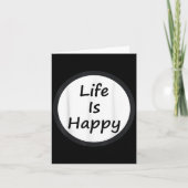 Life Is Happy Shirt  カード (正面)