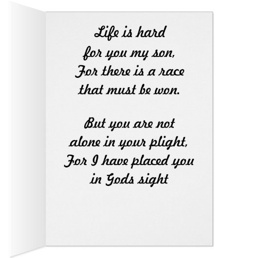 LIFE IS HARD SON カード (内側 (右))