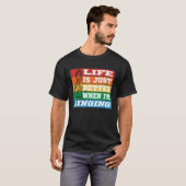 Life is just better when I m Singing Vocal Acapell Tシャツ (正面フル)