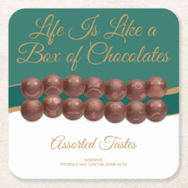 Life Is Like a Box of Chocolates スクエアペーパーコースター